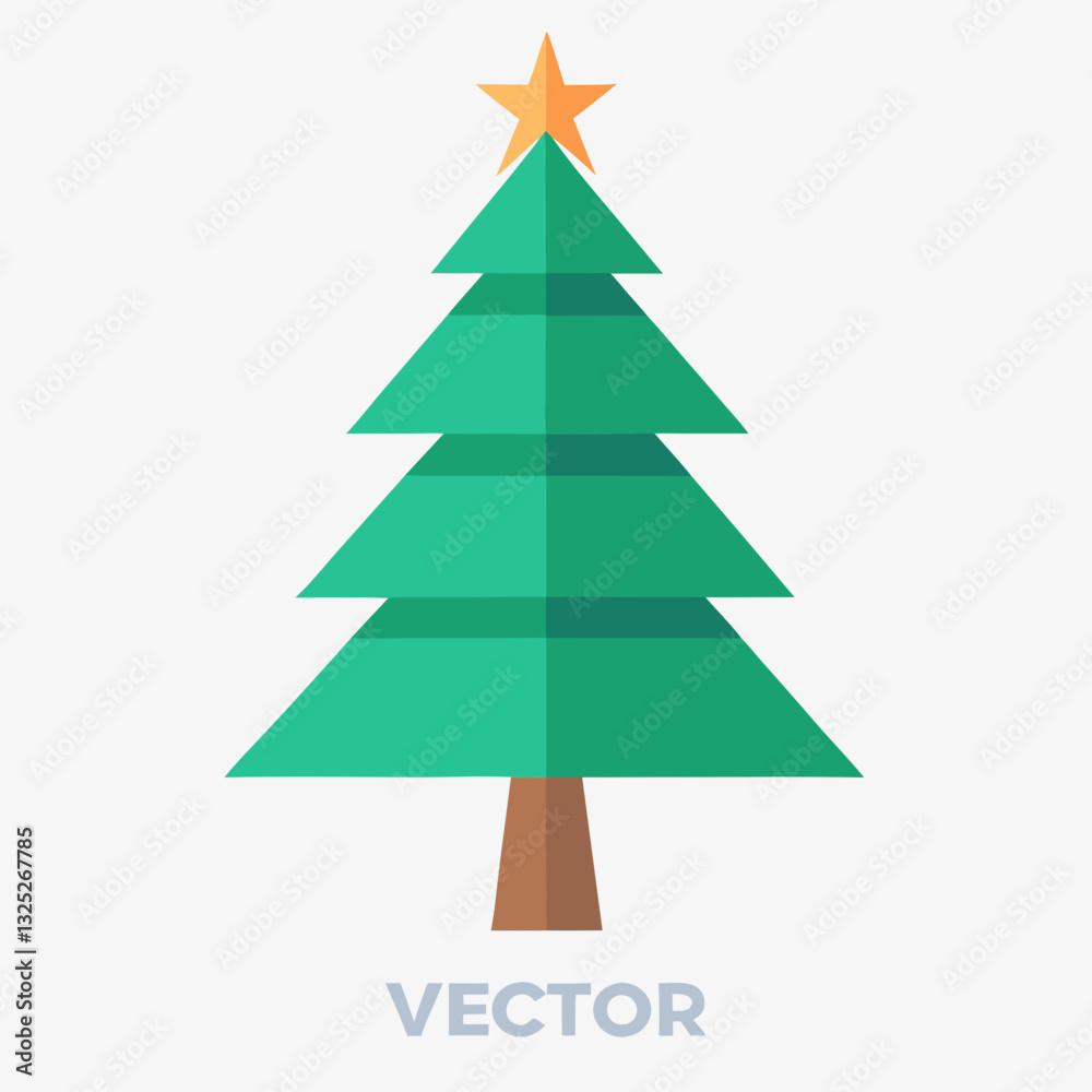 christmas tree vector illustration christmas tree vector illustration