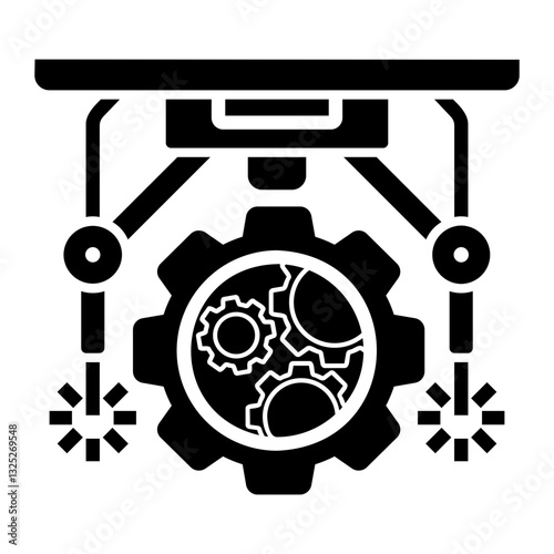 robotic Solid icon