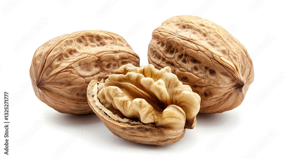 walnut nut isolated on white background clipping walnut nut isolated on white background clipping