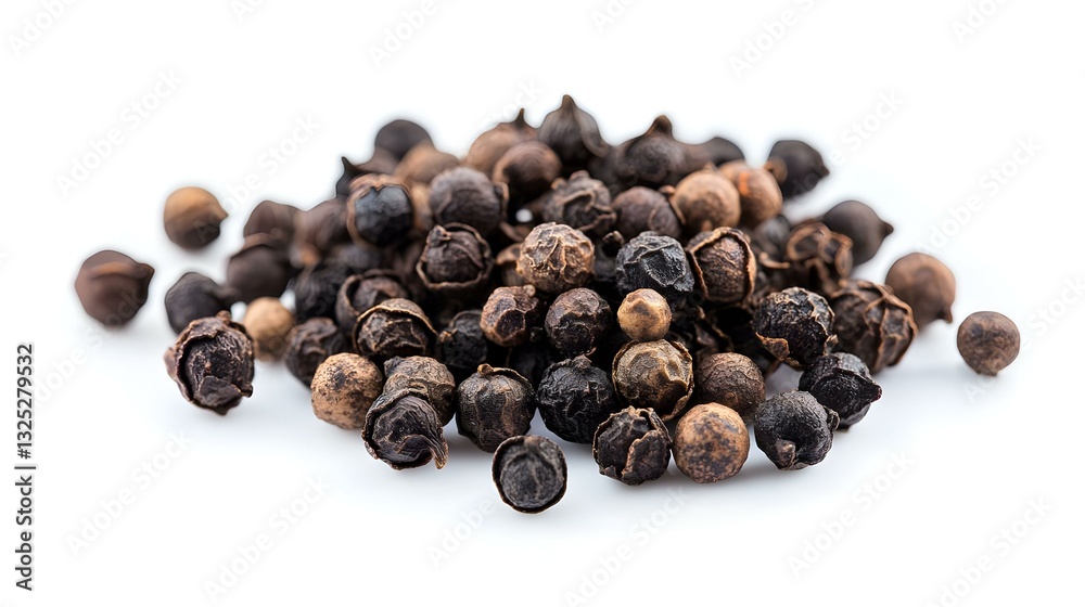 Black pepper isolated on a white background Black pepper isolated on a white background