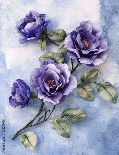 Stunning Garden Roses for Floral Design - Beautiful Purple Flower Arrangement