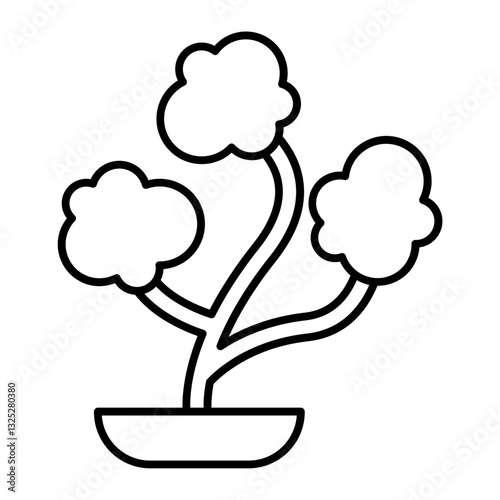 bonsai outline icon