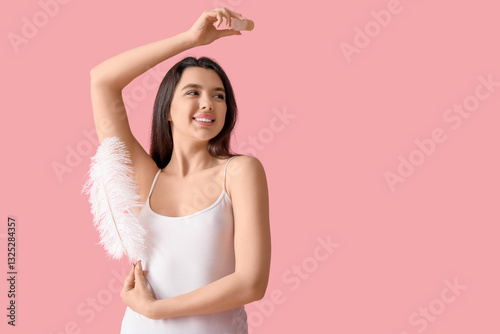 Happy smiling young woman w...