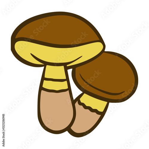 GREASERS MUSHROOM VECTOR ILLUSTRATION
