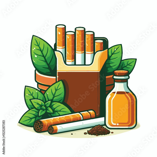 nicotine, tobacco, cigarette, health, cancer, smoke, addiction, background, unhealthy, risk, narcotic, danger, cigar, leaf, toxic, plant, product, industry, organic, crop, natural, habit, harvest, whi