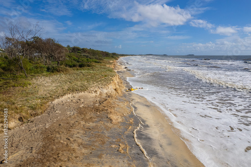 Wallpaper Mural Kingscliff Beach erosion and storm damage from Cyclone Alfred, Northern Rivers, New South Wales, Australia Torontodigital.ca