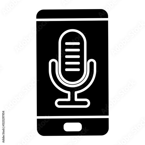 audio recorder Solid icon