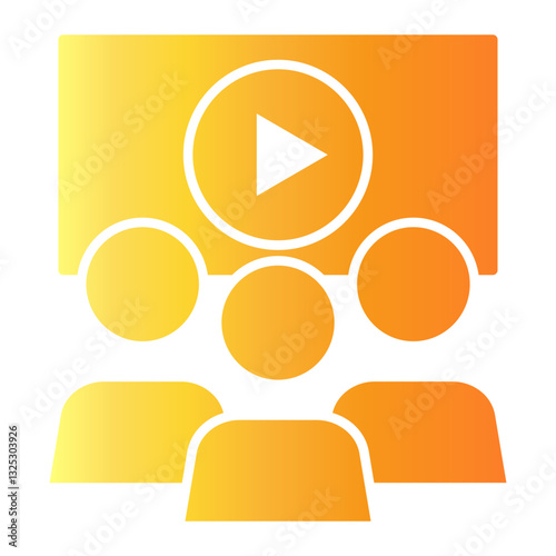 video lecture Gradient icon