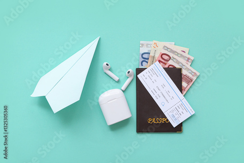 Composition with paper plan...