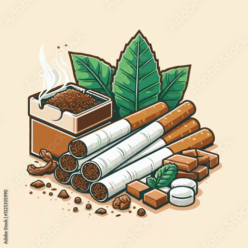 nicotine, tobacco, cigarette, health, cancer, smoke, addiction, background, unhealthy, risk, narcotic, danger, cigar, leaf, toxic, plant, product, industry, organic, crop, natural, habit, harvest, whi