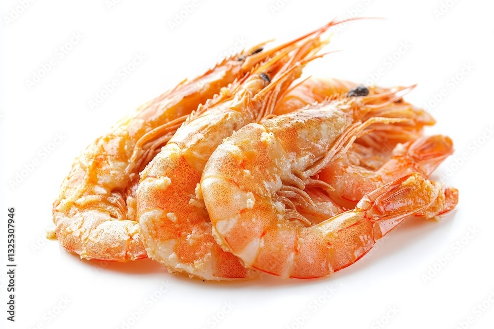 Cooked Shrimp on White Background for Culinary Presentation - A Vibrant and Appetizing Seafood Dish Perfect for Gourmet Menus, Food Photography, and Culinary Art Displays. Cooked Shrimp on White Background for Culinary Presentation - A Vibrant and Appetizing Seafood Dish Perfect for Gourmet Menus, Food Photography, and Culinary Art Displays.