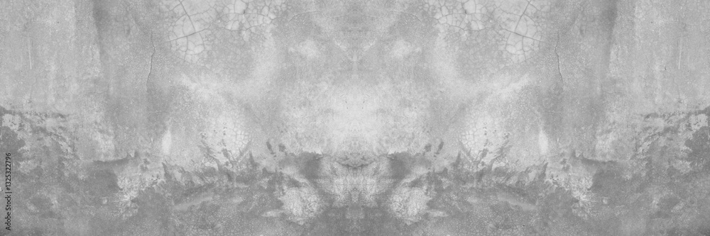 Fototapeta premium Old wall panorama texture cement dirty gray with black background abstract grey and silver color design are light with white background.