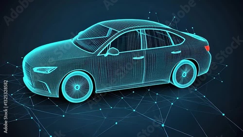 Digital Car Design, Wireframe, Virtual Platform