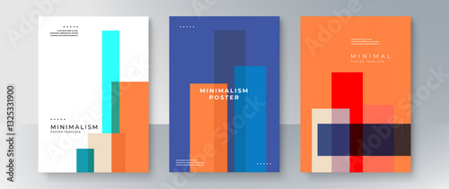 Colorful flyer template design illustration
