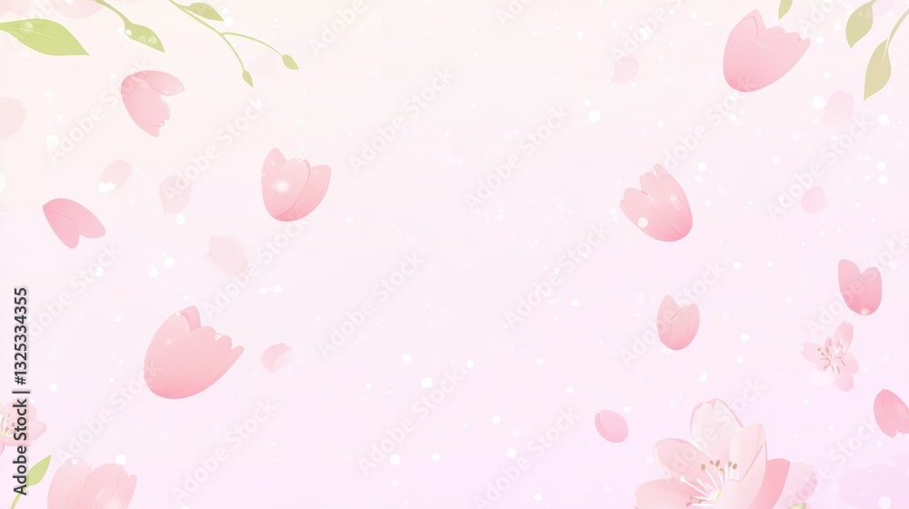Beautiful background template made of Spring flowers. Beautiful background template made of Spring flowers.