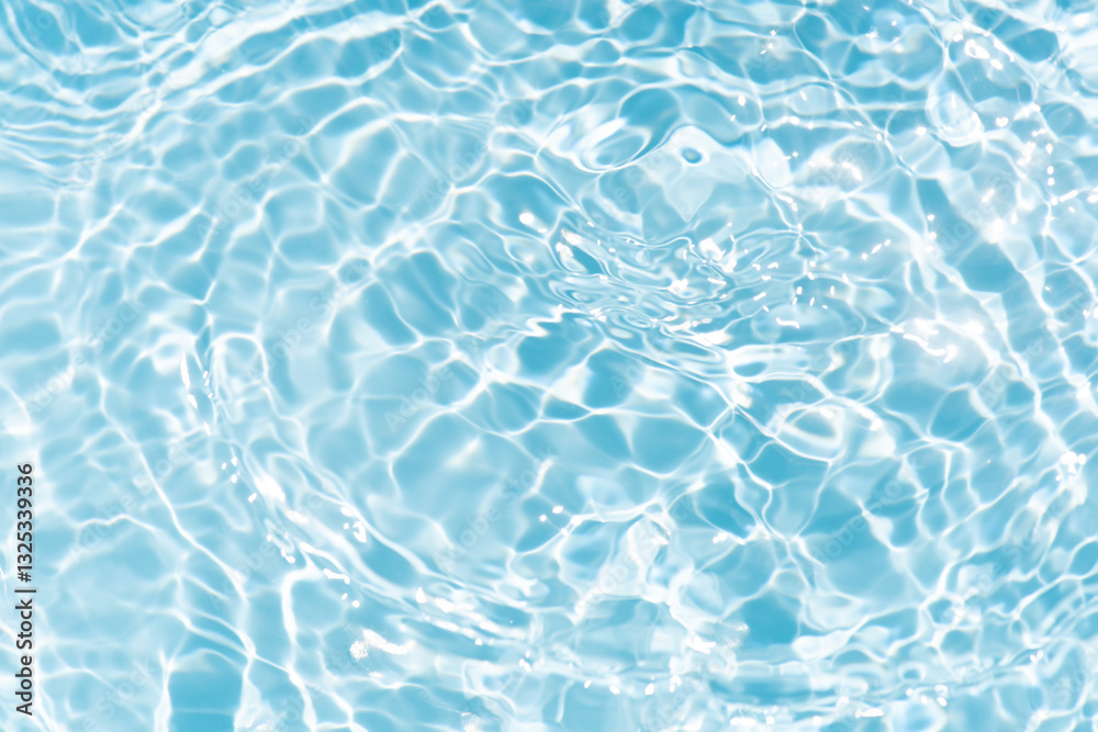 Blue water with ripples on the surface. Defocus blurred transparent blue colored clear calm water surface texture with splashes and bubbles. Water waves with shining pattern texture background. Blue water with ripples on the surface. Defocus blurred transparent blue colored clear calm water surface texture with splashes and bubbles. Water waves with shining pattern texture background.