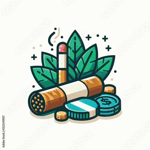 tobacco, nicotine, cigarette, cancer, health, smoke, unhealthy, background, danger, leaf, risk, addiction, narcotic, cigar, product, plant, toxic, habit, industry, organic, crop, natural, harvest, whi