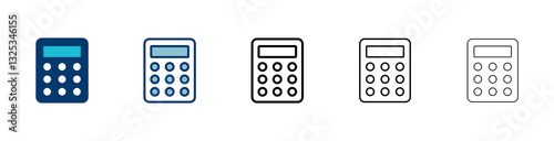 Calculator icon vector isolated on white background. Calculator vector icon. Accounting icon