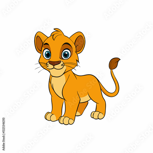 Simba cat on white