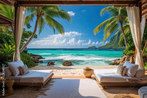 Tropical Beach Paradise with Stunning Ocean Views for a Perfect Getaway