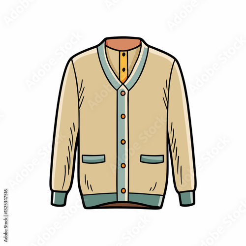 vector illustration of a sweater