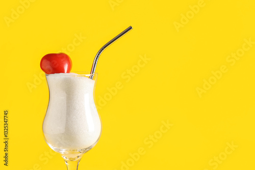 Glass of sugar with heart o...