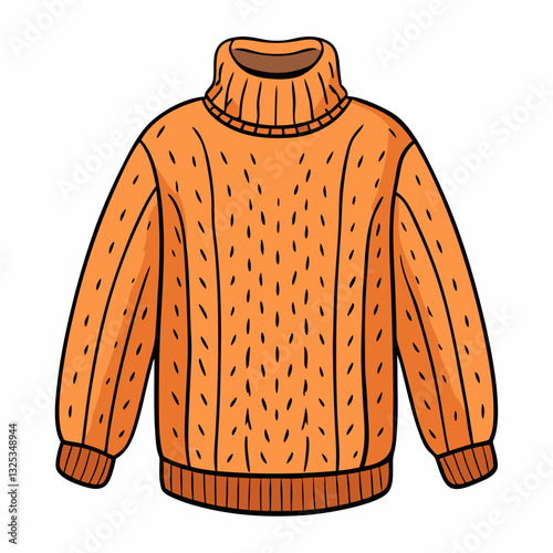 vector illustration of a sweater
