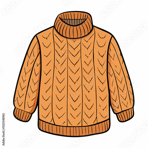 vector illustration of a sweater