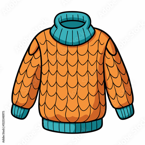 vector illustration of a sweater