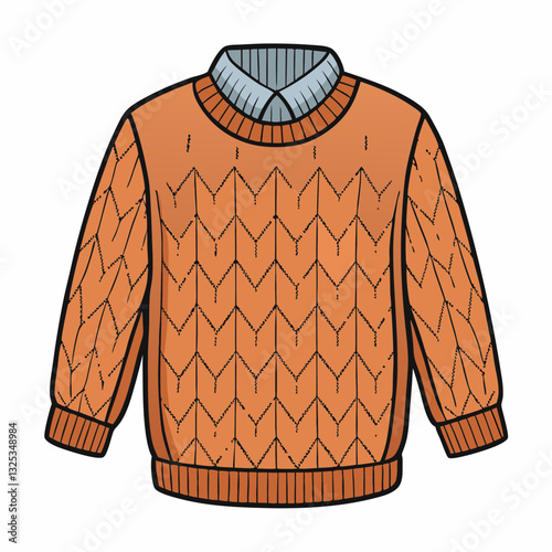 gray sweater isolated on white