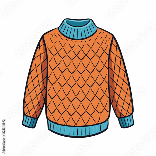 vector illustration of a sweater