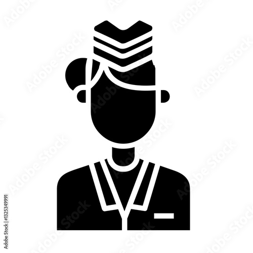 air hostess icon design