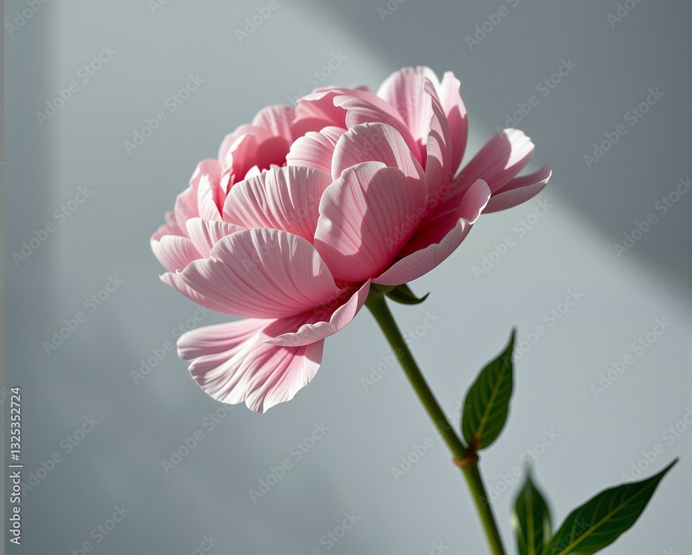 A delicate pink flower with layered petals stands gracefully against a soft background, showcasing its natural beauty and elegance. A delicate pink flower with layered petals stands gracefully against a soft background, showcasing its natural beauty and elegance.