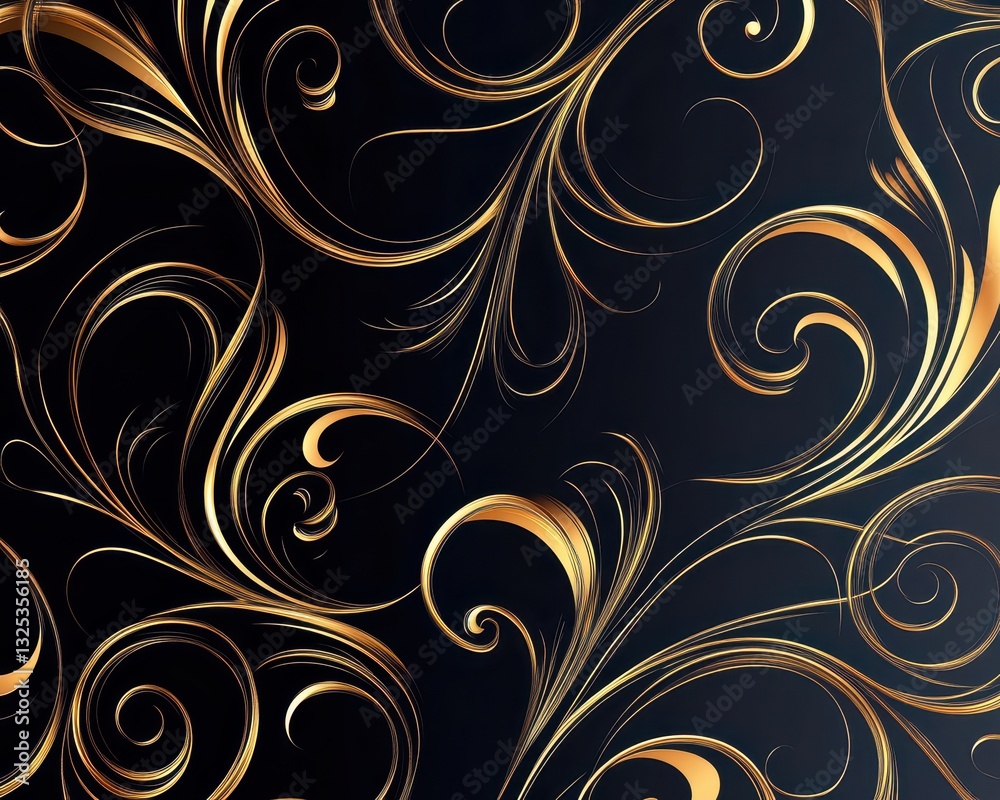 Abstract ornamental filigree with graceful swirls, modern and sophisticated vector design Abstract ornamental filigree with graceful swirls, modern and sophisticated vector design