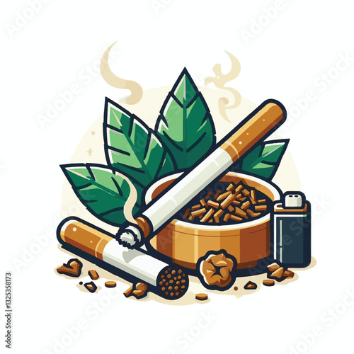 tobacco, nicotine, cigarette, cancer, health, smoke, unhealthy, background, danger, leaf, risk, addiction, narcotic, cigar, product, plant, toxic, habit, industry, organic, crop, natural, harvest, whi