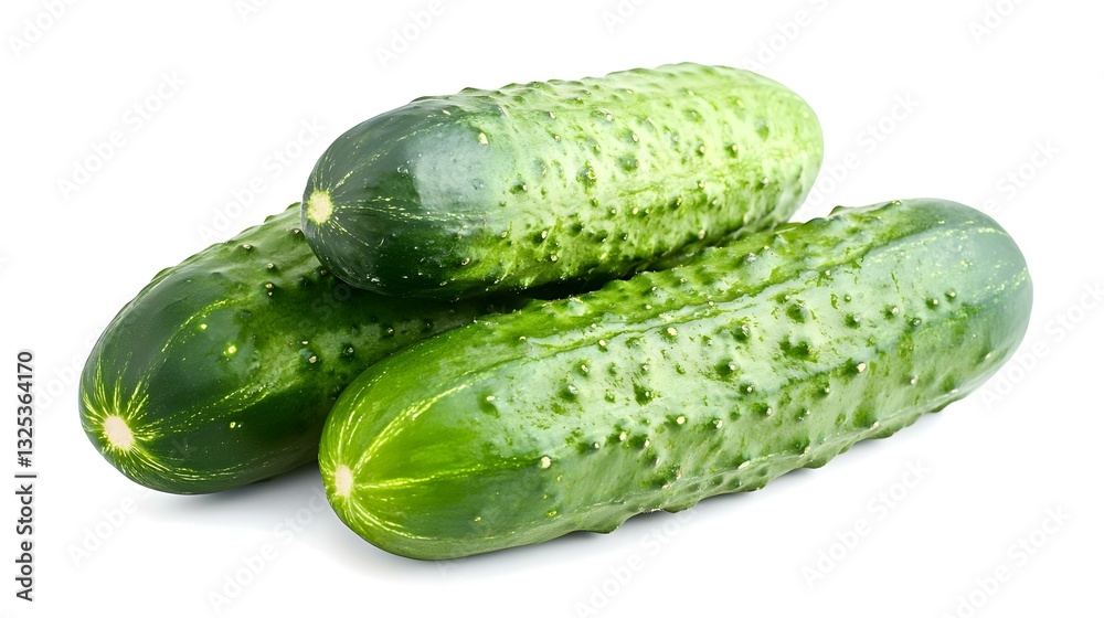 ripe cucumber isolated on white background ripe cucumber isolated on white background
