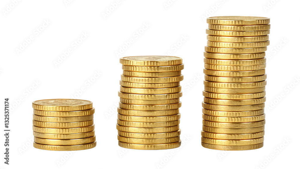 Three stacks of golden coins representing financial growth
Symbolizing wealth accumulation and investment success
on transparent background PNG Three stacks of golden coins representing financial growth
Symbolizing wealth accumulation and investment success
on transparent background PNG