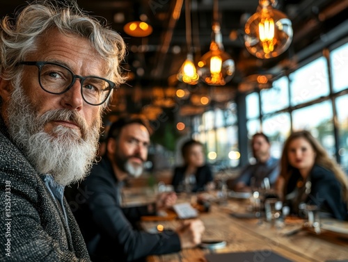 In a modern setting, the fusion of innovation and vision shapes a collaborative environment, propelling discussions toward strategic advancements, and igniting a collective energy for innovative