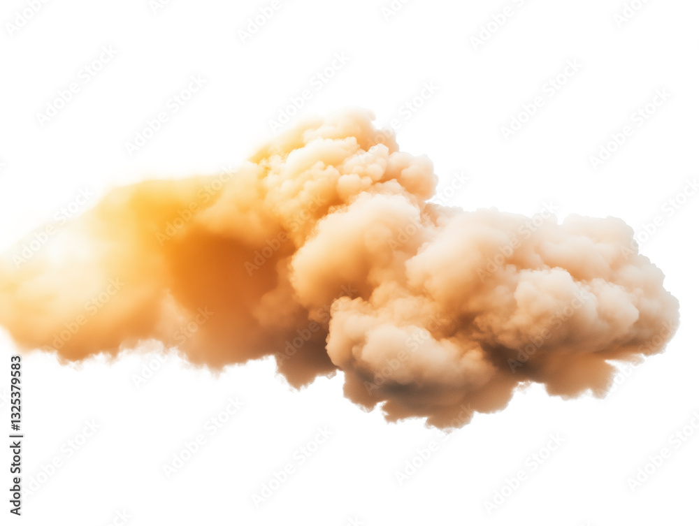 Elegant Gold Cloud Dances Against a Pristine White Canvas, Evoking Wonder and Tranquility with Its Shimmering Glow Elegant Gold Cloud Dances Against a Pristine White Canvas, Evoking Wonder and Tranquility with Its Shimmering Glow