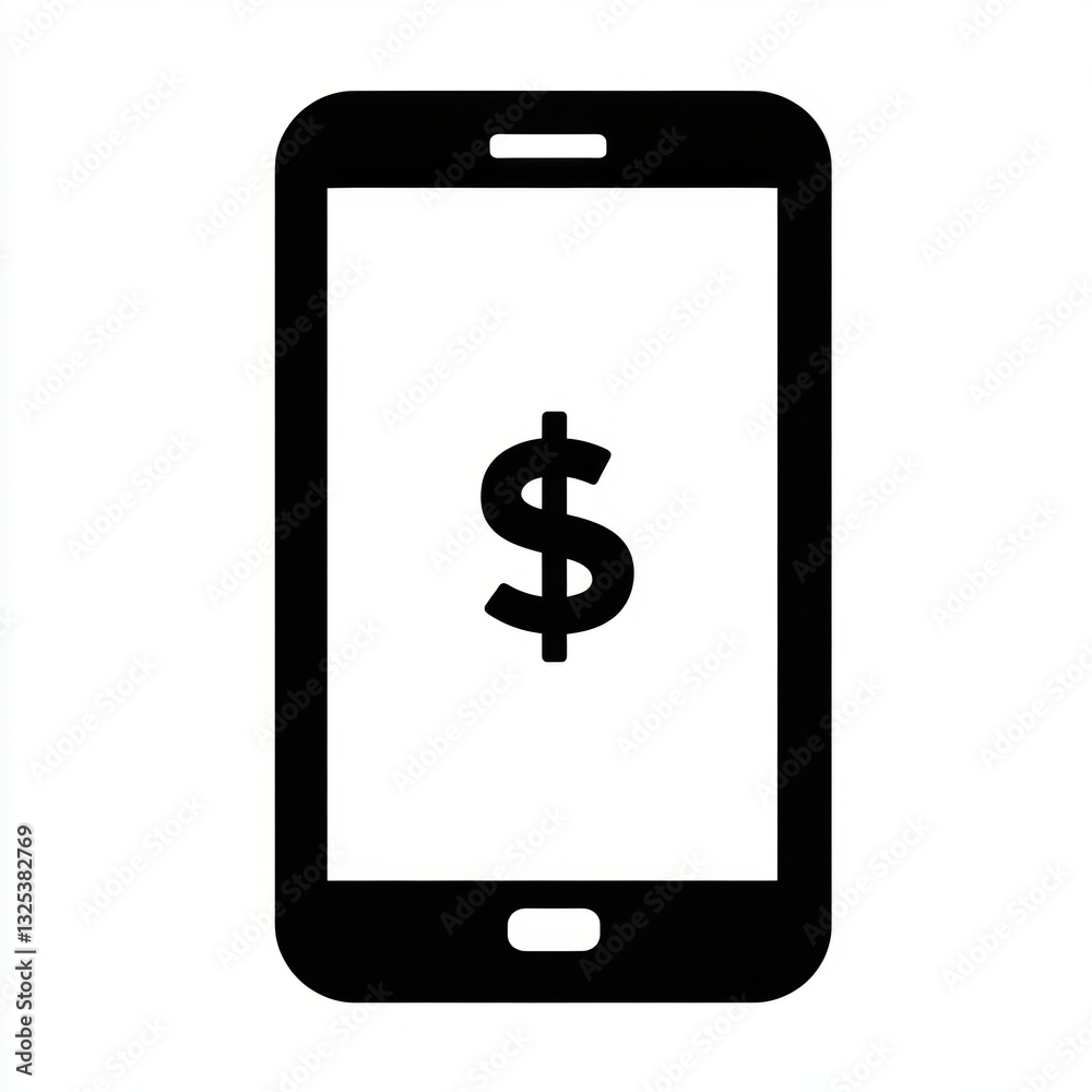 High tech icon. Smart phone