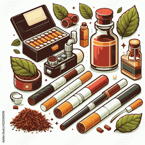tobacco, nicotine, cigarette, cancer, health, smoke, unhealthy, background, danger, leaf, risk, addiction, narcotic, cigar, product, plant, toxic, habit, industry, organic, crop, natural, harvest, whi
