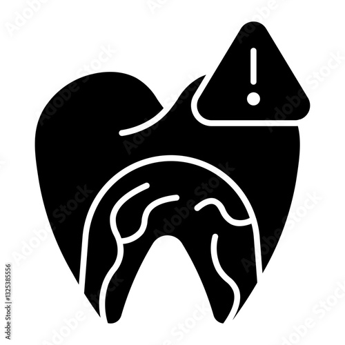 implant teeth Solid icon