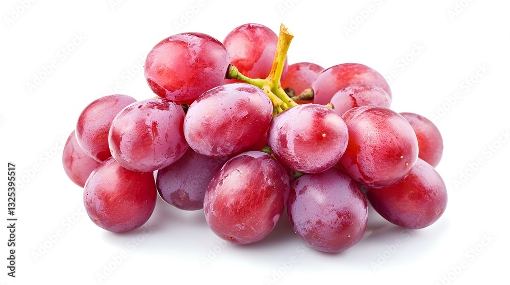 Ripe red grape isolated on white background Ripe red grape isolated on white background