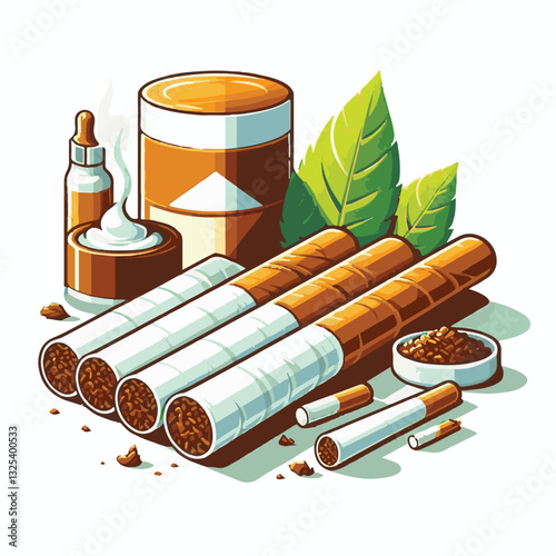 tobacco, nicotine, cigarette, cancer, health, smoke, unhealthy, background, danger, leaf, risk, addiction, narcotic, cigar, product, plant, toxic, habit, industry, organic, crop, natural, harvest, whi