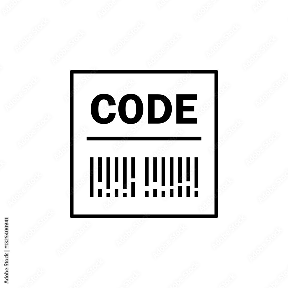 Barcode line icon Barcode line icon