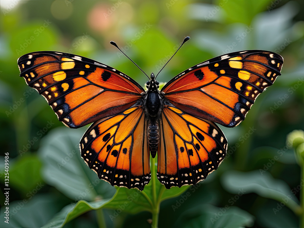 Fototapeta premium Macro shot of a butterfly wing