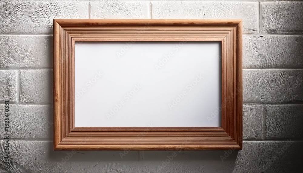 classic wooden framed blank board on textured wall perfect for display classic wooden framed blank board on textured wall perfect for display
