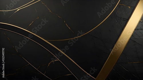 Minimalist Luxury Dark Gold Background
