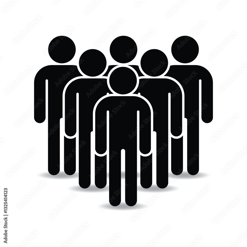 6 group people icon 6 group people icon