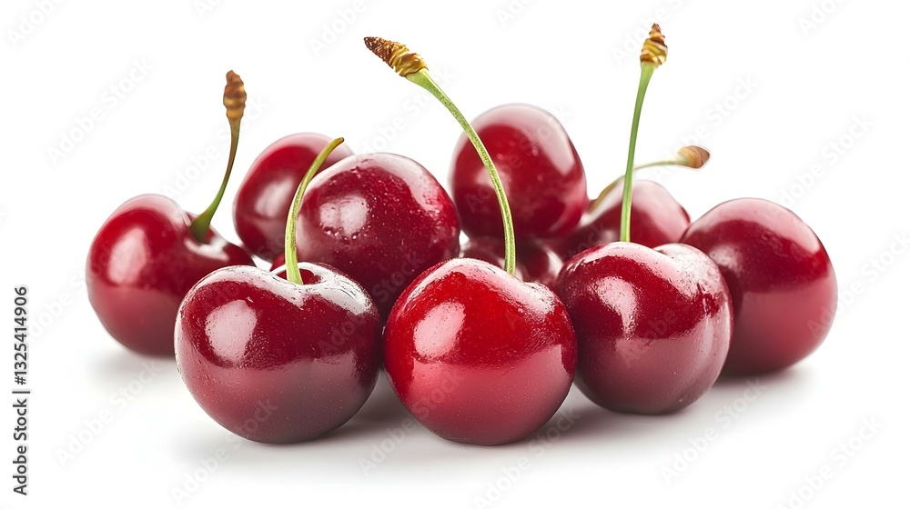 Sweet cherry isolated on white background Sweet cherry isolated on white background